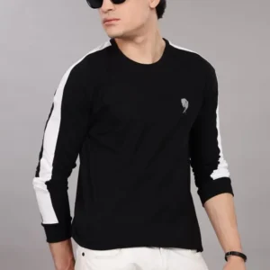 RFS010 || Party black || Round Neck Full Sleeve T-Shirt