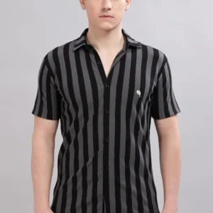 Black & Grey || Half Sleeve Shirts || 100% Cotton