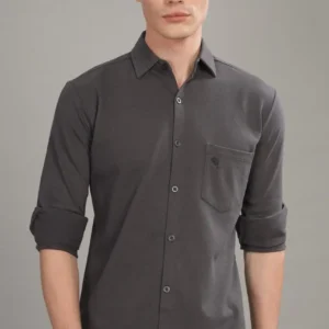 Grey Shirt || Full Sleeve || 100% Cotton