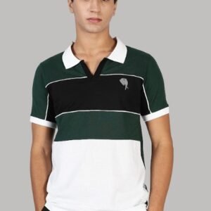 PR3 SS 005 ||GREEN &BLACK|| 100% Cotton Polo T-Shirt