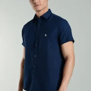 LS || Turquoise || Half Sleeve Shirts || 100% Cotton