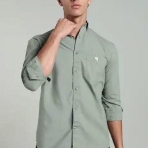 LS 02 || Green || Full Sleeve Shirts || 100% Cotton