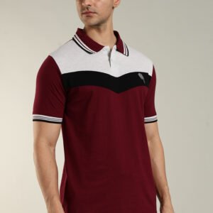 PR44||Maroon|| 100% Cotton Polo T-Shirt