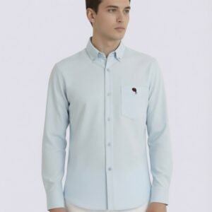 LS 003 || ICE BLUE || Full Sleeve Shirts || 100% Cotton