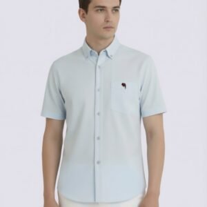 LS 003 || ICE BLUE || Half Sleeve Shirts || 100% Cotton