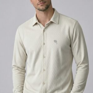 TS001||WHITE|| Full Sleeve Shirts || 100% Cotton