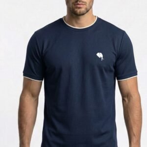 RHSO2B||NAVY|| Round Neck Half Sleeve