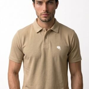 PR3 SS 008-C ||BISCUIT|| 100% Cotton Polo T-Shirt