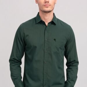 LS005||OLIVE||Full Sleeve Shirts || 100% Cotton