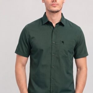 LS005||OLIVE||Half Sleeve Shirts || 100% Cotton